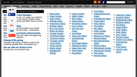 What Friendsstatus.com website looked like in 2016 (8 years ago)