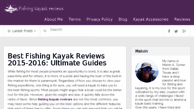 What Fishingkayaksreviews.com website looked like in 2016 (7 years ago)
