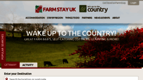What Farmstay.co.uk website looked like in 2016 (7 years ago)