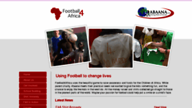 What Football4africa.org website looked like in 2016 (7 years ago)