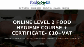 What Food-safety.org.uk website looked like in 2016 (7 years ago)