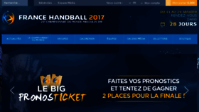 What Francehandball2017.com website looked like in 2016 (7 years ago)