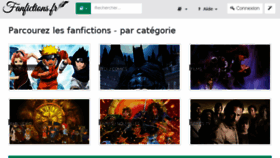 What Fanfictions.fr website looked like in 2016 (7 years ago)