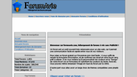 What Forumavie.com website looked like in 2016 (7 years ago)