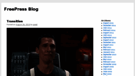 What Freepressblog.org website looked like in 2016 (7 years ago)