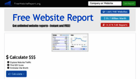 What Freewebsitereport.org website looked like in 2016 (7 years ago)