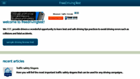 What Freedrivingtest.in website looked like in 2016 (7 years ago)