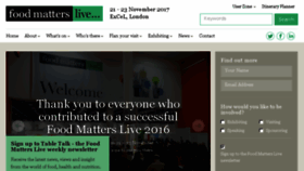 What Foodmatterslive.com website looked like in 2016 (7 years ago)