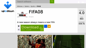 What Fifa08.en.uptodown.com website looked like in 2016 (7 years ago)