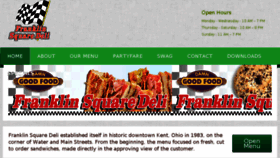 What Franklinsquaredeli.com website looked like in 2016 (7 years ago)