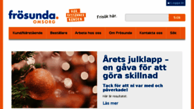 What Frosunda.se website looked like in 2016 (7 years ago)