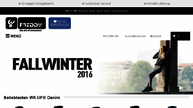 What Freddywear.de website looked like in 2016 (7 years ago)
