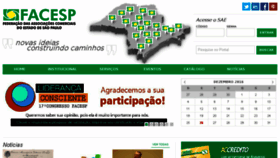 What Facesp.com.br website looked like in 2016 (7 years ago)