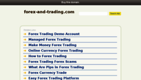 What Forex-and-trading.com website looked like in 2016 (7 years ago)