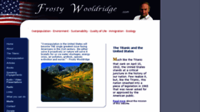 What Frostywooldridge.com website looked like in 2016 (7 years ago)