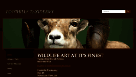 What Foothillstaxidermy.ca website looked like in 2016 (8 years ago)