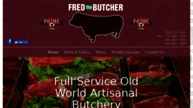 What Fredthebutcher.com website looked like in 2016 (7 years ago)