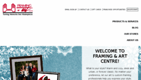 What Framingandartcentre.com website looked like in 2016 (7 years ago)