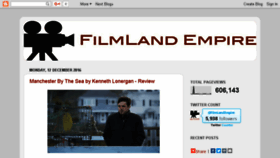 What Filmlandempire.com website looked like in 2016 (7 years ago)