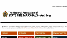 What Firemarshalsarchives.org website looked like in 2016 (7 years ago)