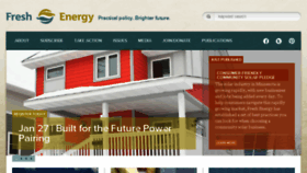 What Fresh-energy.org website looked like in 2016 (7 years ago)