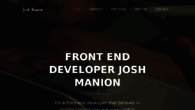 What Front-end-developer-josh.com website looked like in 2016 (7 years ago)