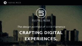 What Fivepixelmedia.com website looked like in 2016 (7 years ago)