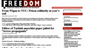 What Freedomnews.org.uk website looked like in 2016 (7 years ago)