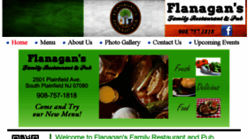What Flanagansrestaurant.com website looked like in 2016 (7 years ago)