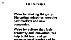 What Forthepeople.agency website looked like in 2016 (7 years ago)