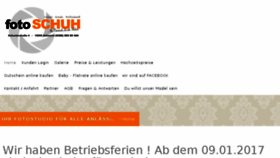 What Foto-schuh.de website looked like in 2016 (7 years ago)