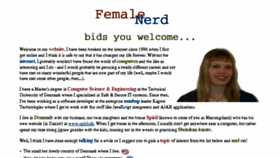 What Femalenerd.com website looked like in 2016 (7 years ago)