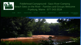 What Fiddleheadoutdoors.com website looked like in 2016 (7 years ago)