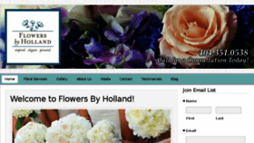 What Flowersbyholland.com website looked like in 2016 (7 years ago)