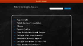 What Fibredesign.co.uk website looked like in 2016 (7 years ago)
