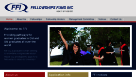 What Fellowshipsfund.com.au website looked like in 2016 (7 years ago)