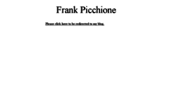 What Frankpicchione.com website looked like in 2016 (7 years ago)