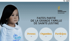What Fondationsaintejustine.org website looked like in 2016 (7 years ago)