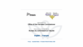 What Fairnesscommissioner.ca website looked like in 2016 (7 years ago)