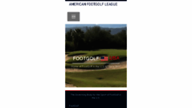 What Footgolf.us website looked like in 2016 (7 years ago)