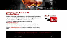 What Frame30.com website looked like in 2016 (7 years ago)