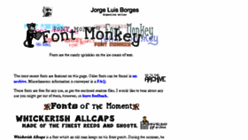 What Fontmonkey.com website looked like in 2016 (7 years ago)