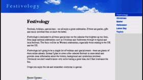 What Festivology.com website looked like in 2016 (7 years ago)