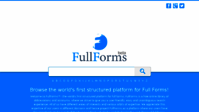What Fullforms.in website looked like in 2016 (7 years ago)