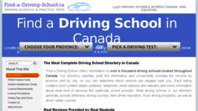 What Find-a-driving-school.ca website looked like in 2017 (7 years ago)