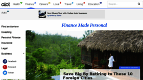 What Finance.alot.com website looked like in 2017 (7 years ago)