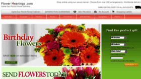 What Flowermeanings.com website looked like in 2017 (7 years ago)