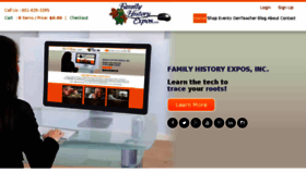 What Familyhistoryexpos.com website looked like in 2017 (7 years ago)