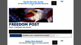 What Freedompost.us website looked like in 2017 (7 years ago)