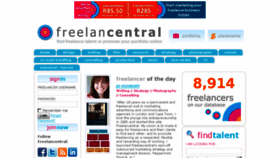 What Freelancentral.co.za website looked like in 2017 (7 years ago)